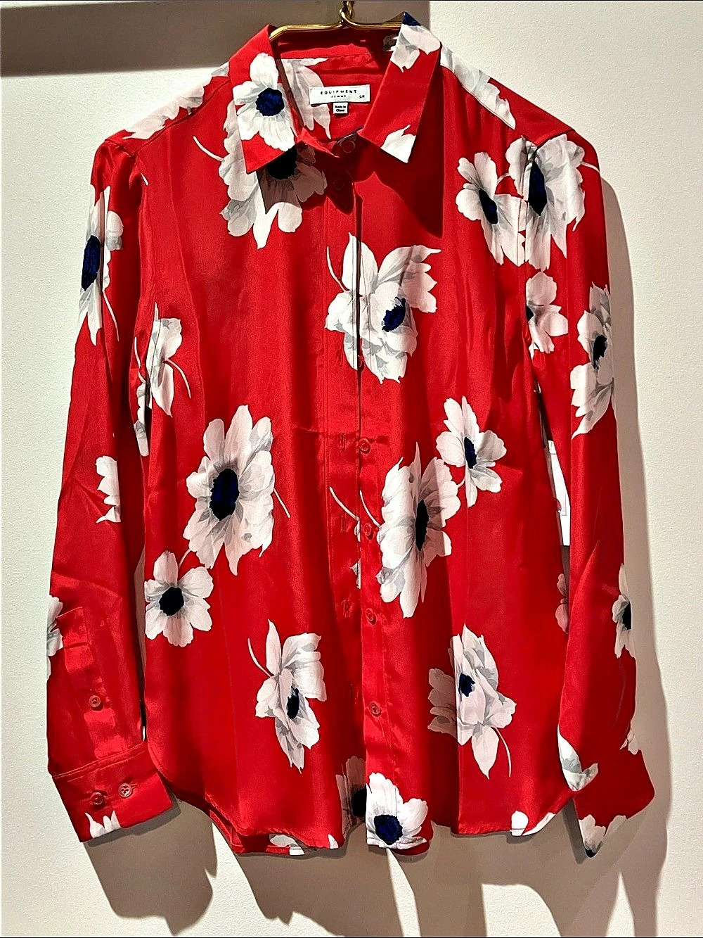 ✨NWT✨Equipment Leema 100% Silk Blouse | Size Small